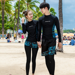 South Korea diving suit women's long-sleeved zipper sun protection quick-drying surfing snorkeling suit slimming gathered jellyfish suit one-piece swimsuit