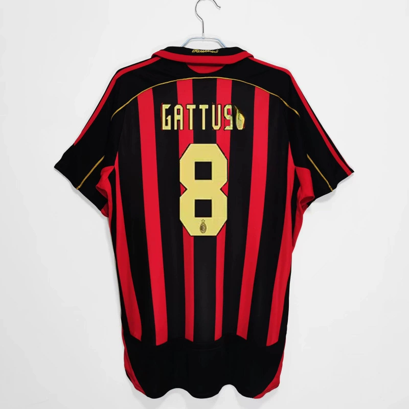 Ретро-футболка 0607AC22 Kakanestama R Tini Inzagi Pirlo длинные рукава, футболка для футбола