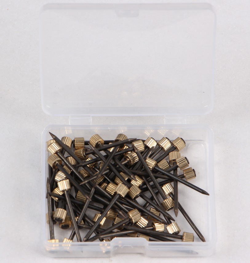 100 unids negro foto marco clavo de alta calidad cobre cabeza clavo a través del corazón cobre tapa uñas Amazon suministro