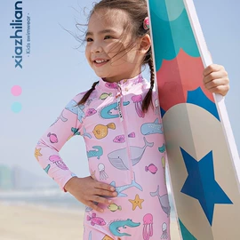 儿童泳衣;连帽浴巾;泳帽