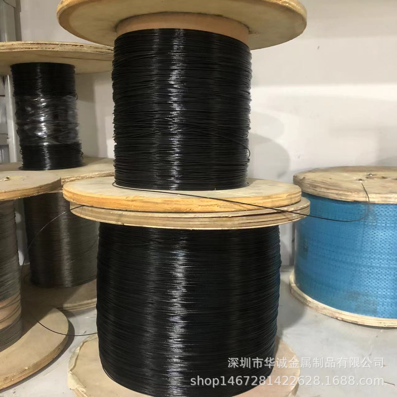 供应运动鞋鞋带绳尼龙PA黑色白色包胶不锈钢钢丝绳懒人鞋带