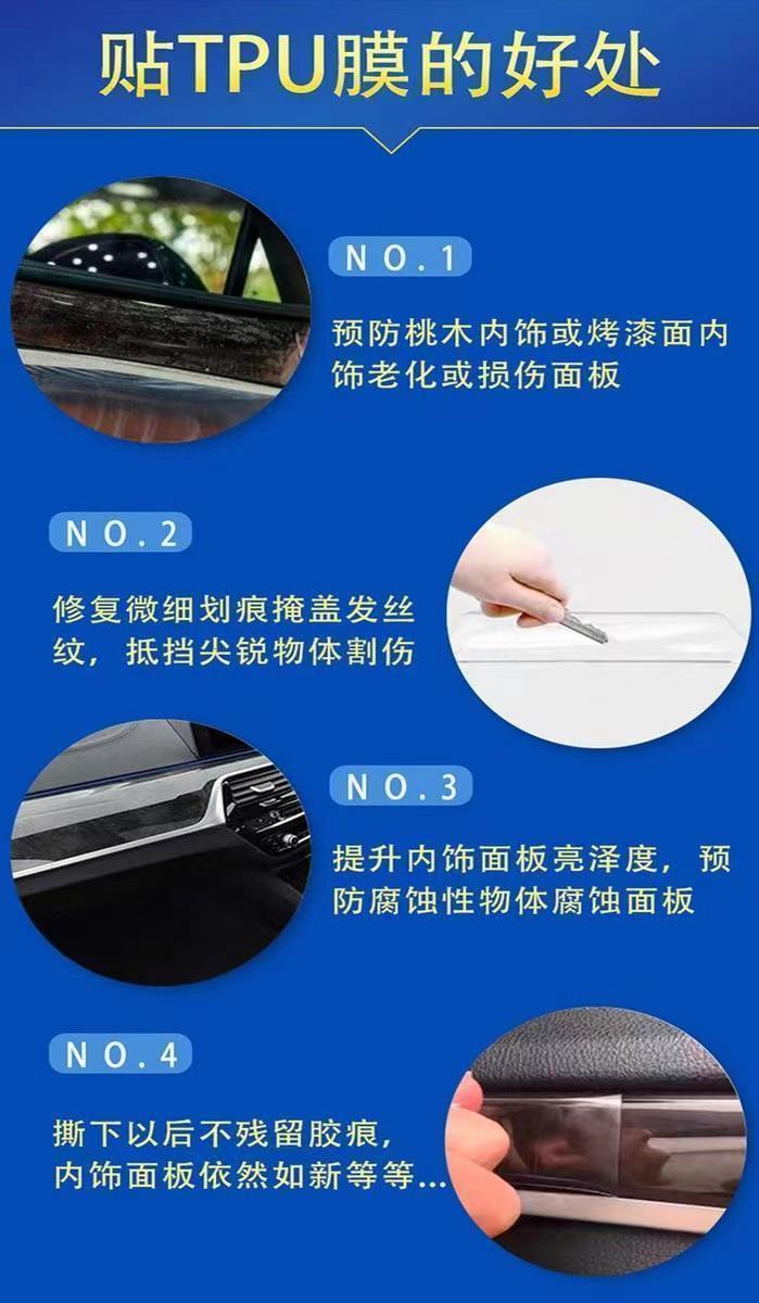 Suitable for Zhiji LS7 interior film, L7 interior protective film, central control screen air conditioning film, TPU transparent protective film