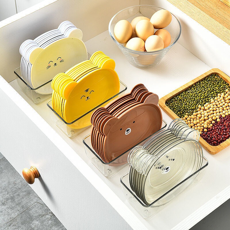 Household Spitting Bone Dish Cartoon Bear Bone Dish Eat Spitting Bone Small Dish Snacks Small Dish Table Supplies