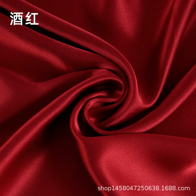 Silk fabric 100% mulberry satin, 114 cm width, 16 momme, plant‑dyed, wholesale multi‑color