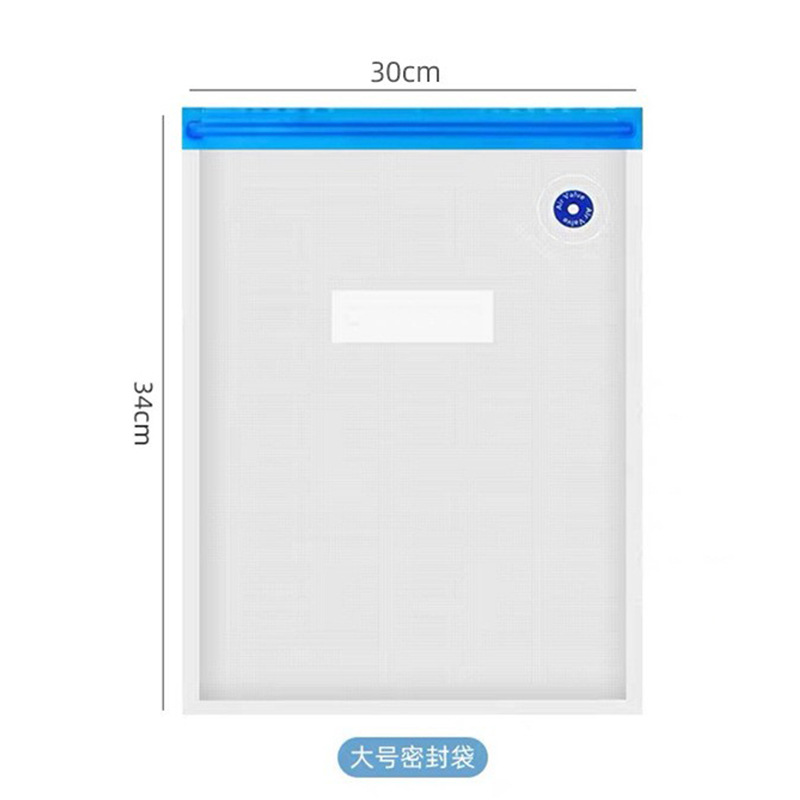 Bolsa de envasado de alimentos de vacío de grado alimenticio bolsa de compresión del hogar con válvula de aire refrigerador cremallera vacío bolsa de mantenimiento fresco