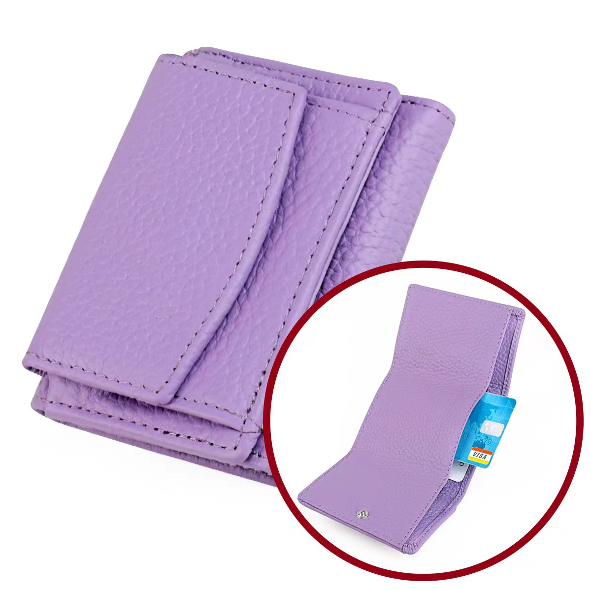 3001 (라이트 퍼플) 내부 및 외부 수입 첫 번째 레이어 소 가죽