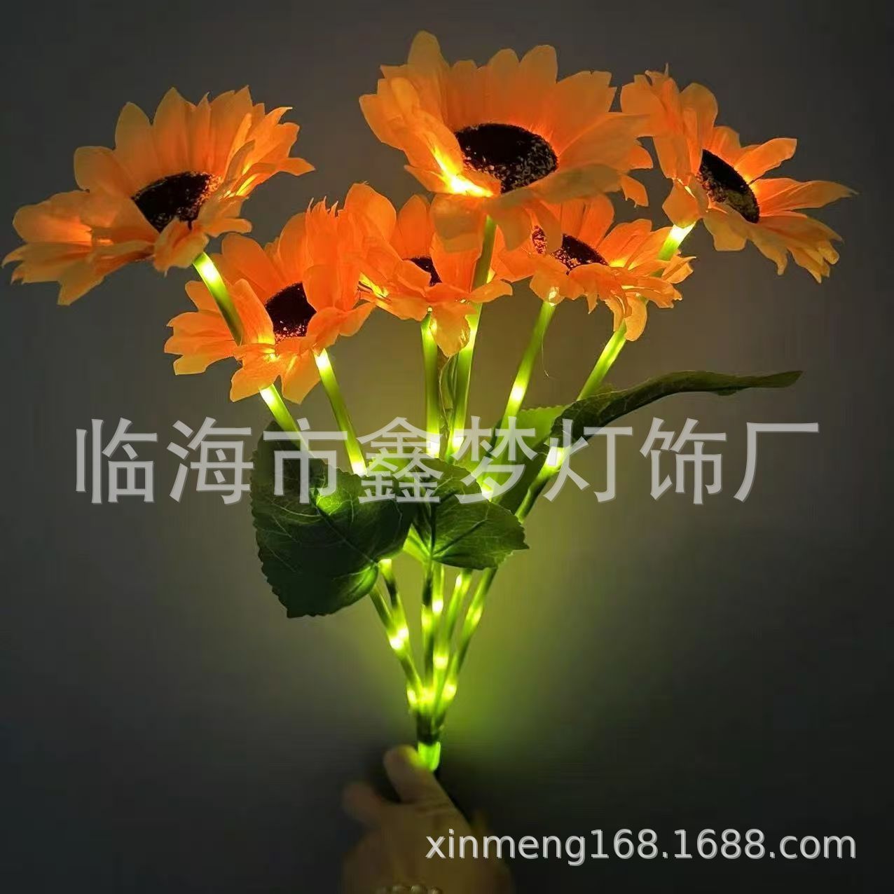 2026 girasol solar LED 6 luces de enchufe al aire libre patio jardín Solar arreglos florales