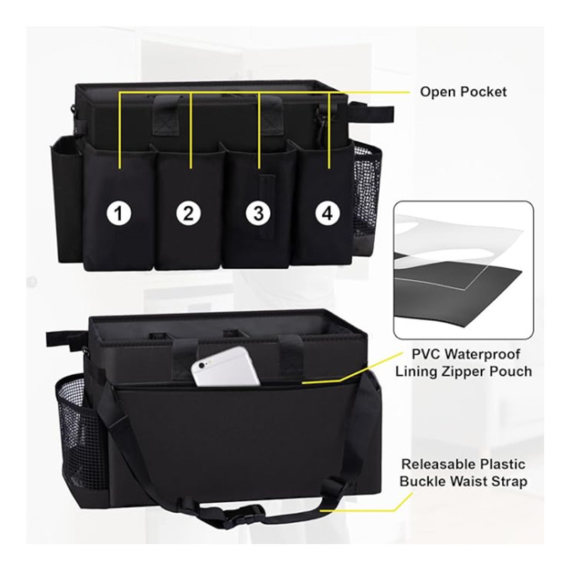 Nuevo kit de limpieza doméstica transfronteriza portátil de herramientas de jardinería bolsa de almacenamiento de herramientas de automóvil bolsa de almacenamiento de herramientas