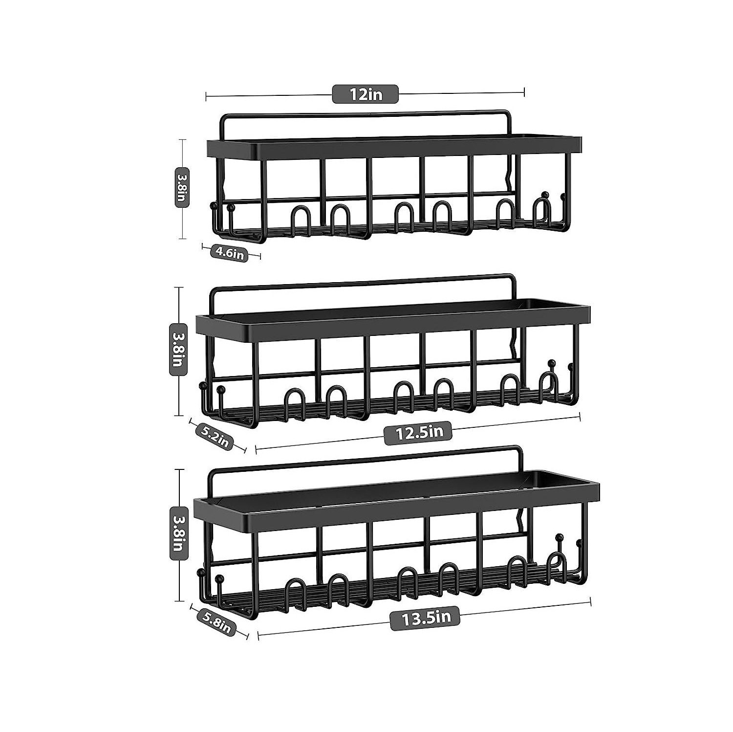 Amazon Punch-free baño rack de almacenamiento de hierro baño artículos de tocador montado en la pared organizador rack de almacenamiento rack de baño