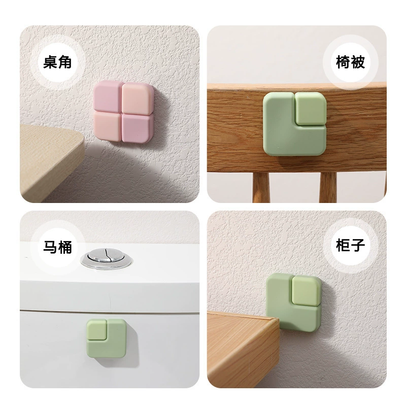 Silicone protection pillow for home use on wall, gradient, collision protection