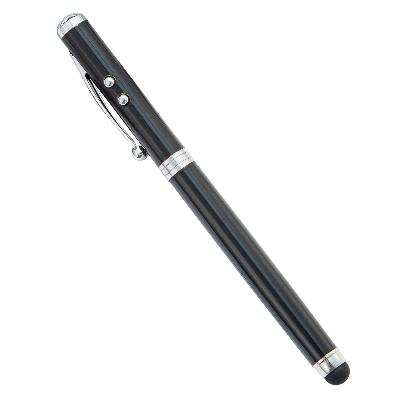 Cuatro en uno lápiz láser multifuncional lápiz de condensador de metal lápiz de bola LED lámpara láser infrarrojo lápiz táctil image 6
