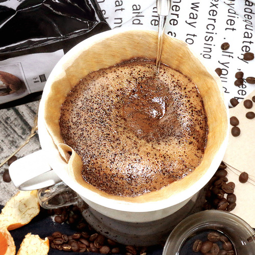 444Z wholesale hand-brewed coffee filter paper fan-shaped 102 filter paper non-bleached drip filter American coffee machine filter
