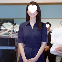 明星高圆圆同款赫本风法式连衣裙中长款收腰显瘦复古A字裙女2025