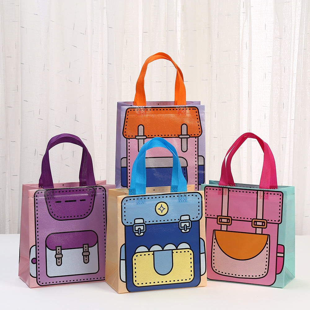 开学季&返校季通用书包主题礼品包装袋无纺布袋派对礼物手提袋