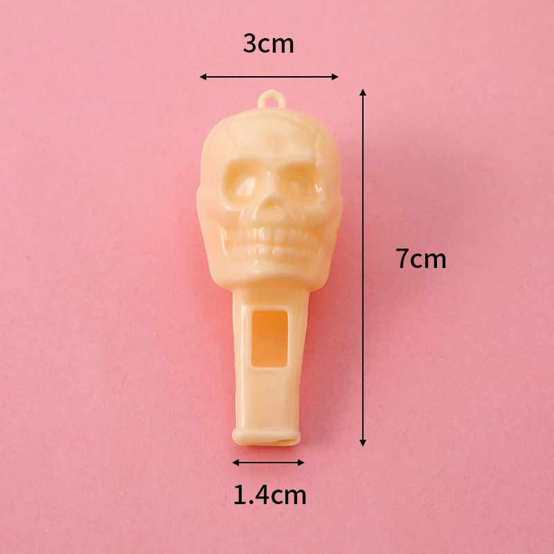 Halloween cráneo silbato fiesta divertido silbato de los niños de plástico colorido silbato animar apoyos