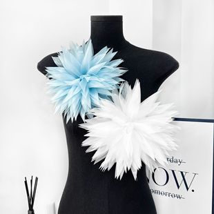 Wholesale In-Stock Multi-Layered Chrysanthemum Three-Dimensional Handmade Flower Accessories Fabric Corsage DIY Jewelry Large Clothing Accessories