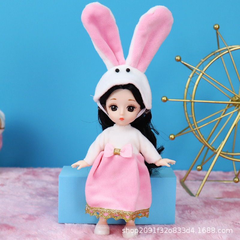 8 puntos 17cm pequeño traje de muñeca ropa se puede cambiar 13 conjunta linda princesa juguete regalo cumpleaños la muchacha