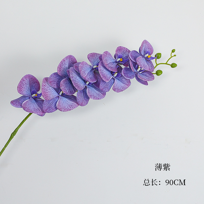 Siete colores cordier flores de Año Nuevo barril de bendición material de combinación impresión 3D mariposa orquídea de palma roja accesorios de flores de Año Nuevo material de arte floral