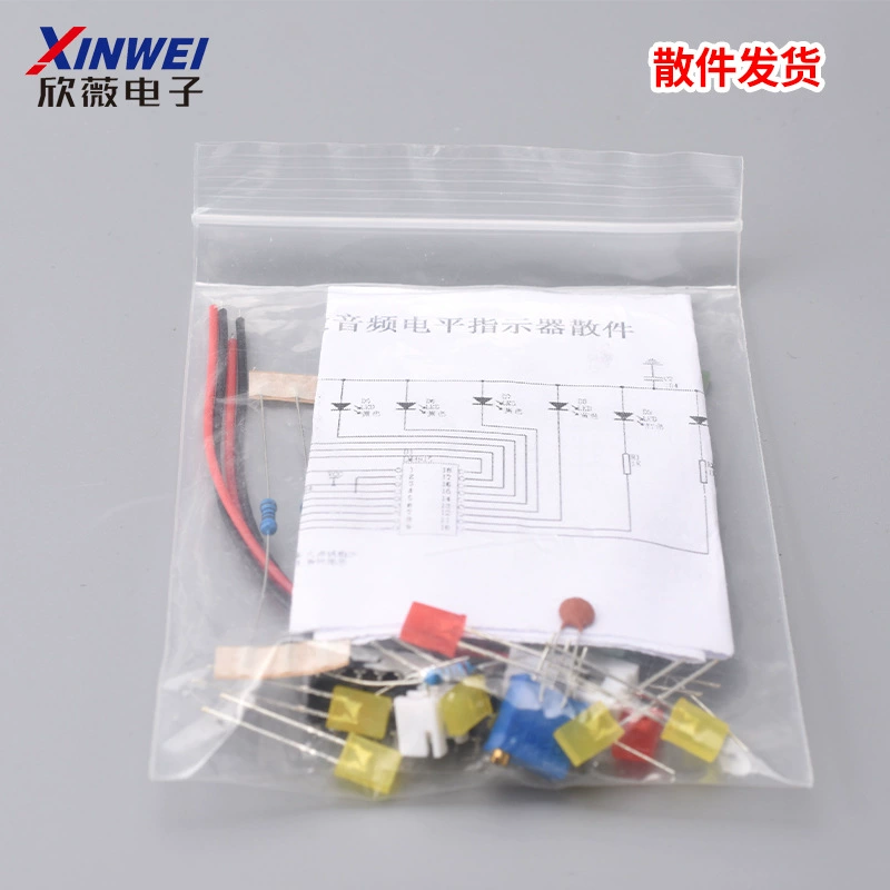 LM3915 Fun 10‑ступенчатый индикатор уровня аудиопроцессорный набор электронный процесс сварка опыт DIY свободные детали