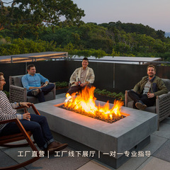 屋外風景ガスアルコール暖房本物の火暖炉テーブル B&B 装飾キャンプファイヤーストーブ庭中庭屋外ファイヤーピット