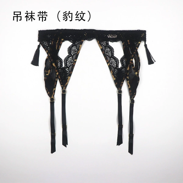 Hanging strap (black hit leopard print)