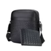 Woven black wallet