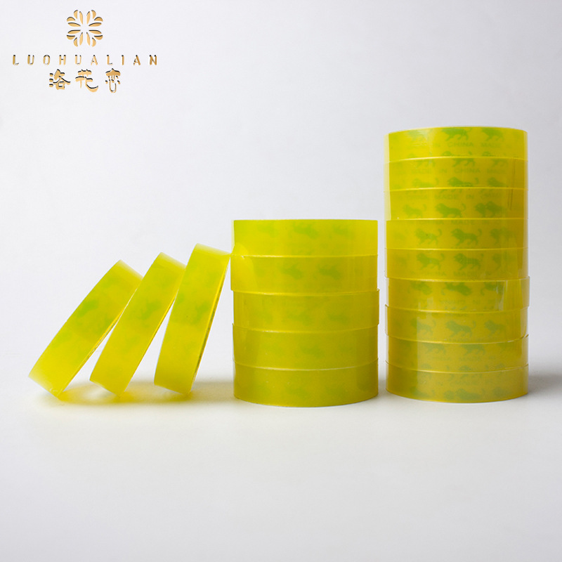 Suministro spot de cinta adhesiva transparente de papelería de oficina material BOPP floral ramo de materiales de embalaje cinta pequeña