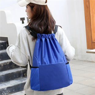 Bundle Pocket Drawstring Backpack 2022 New Men's and Women's Sports Basketball Bag Simple Lightweight Large Capacity Travel Backpack