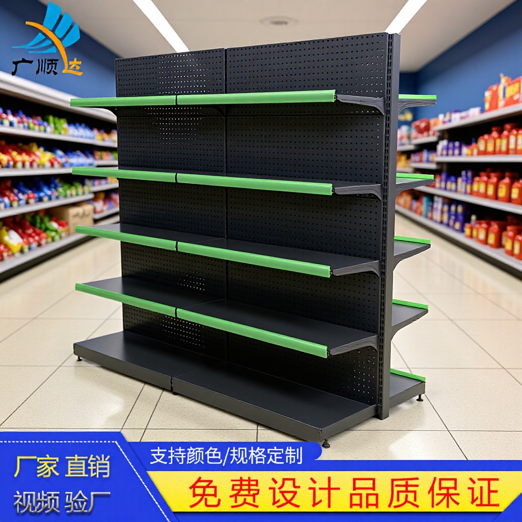 常熟批发便利店文具店五金店单双面货架洞洞板商超货架样品展示架