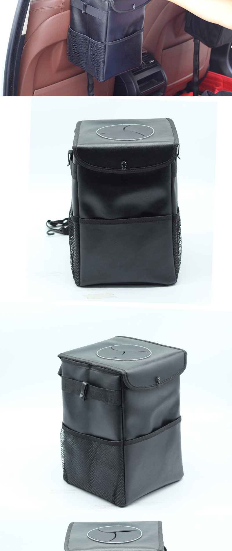 Cross-border exclusive for car storage box folding waterproof storage bag trunk storage box chair back bag car trash can