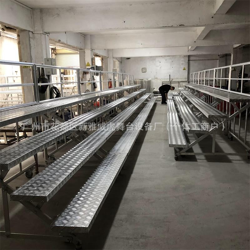 铝合金合唱台阶四层可移动合唱台折叠合唱台集体照合影站架