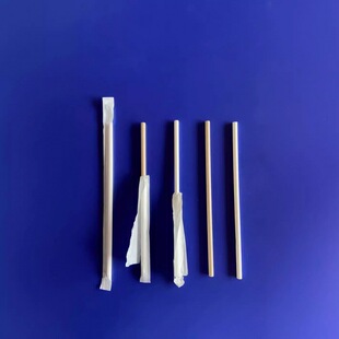 Disposable Paper Straws in Small Packages for Coffee Shops and Tea Restaurants, 6*197mm Flat Head/5000 Pieces, Packaged for Commercial Wholesale