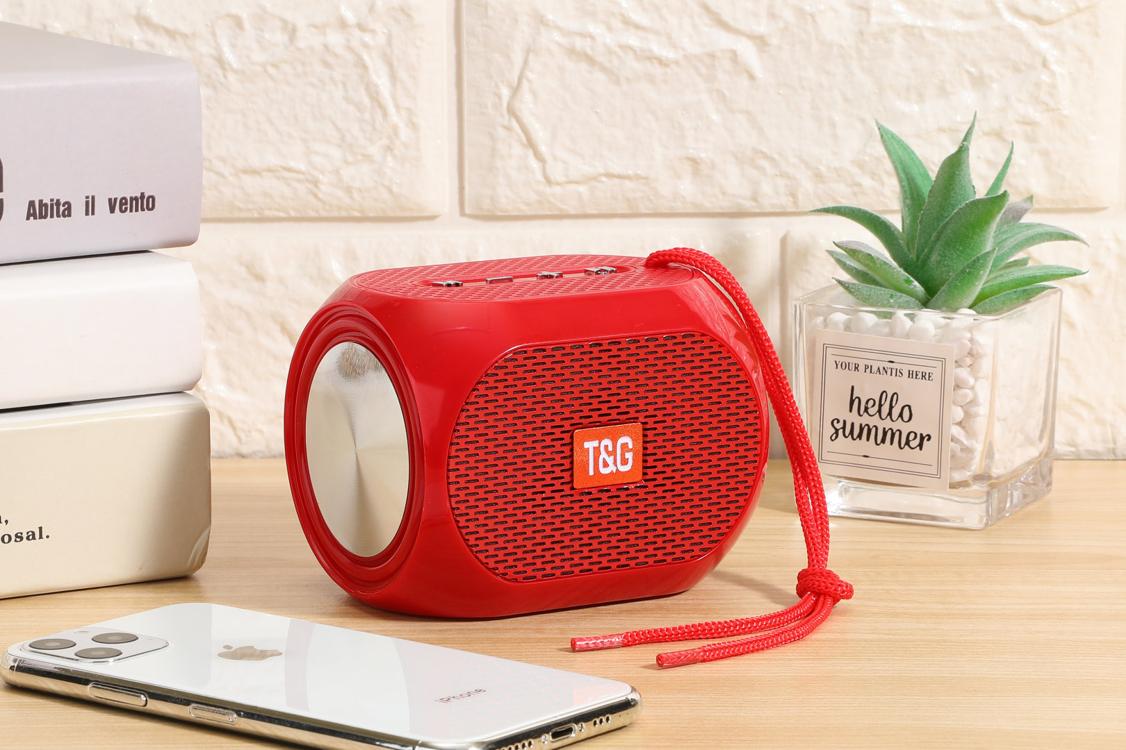TG196 al aire libre a prueba de agua doble membrana subwoofer de alta calidad de sonido tarjeta portátil USB altavoz Bluetooth
