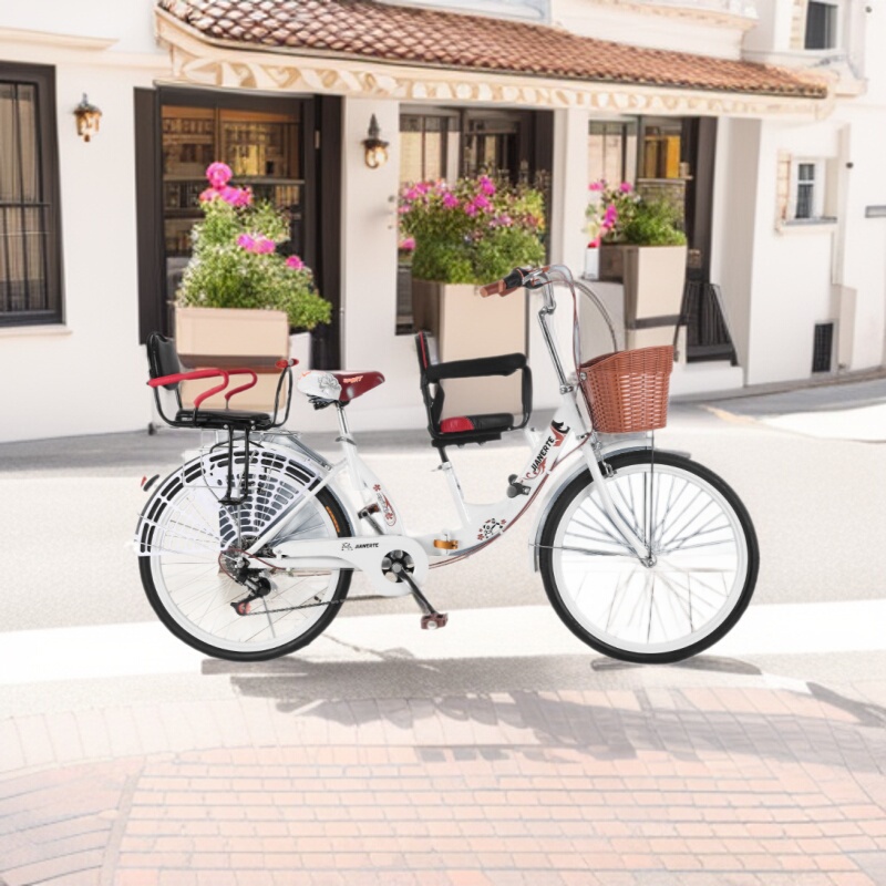 Customized folding parent-child mother-child bicycle with baby double front and rear guardrail to pick up and take children Customized folding parent-child mother-child bicycle with baby double front and rear guardrail to pick up and take children