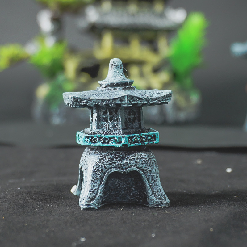 Jardinería china paisaje retro imitación arenisca faro acuario acuario paisajismo nuevas decoraciones decoraciones calor sumergido