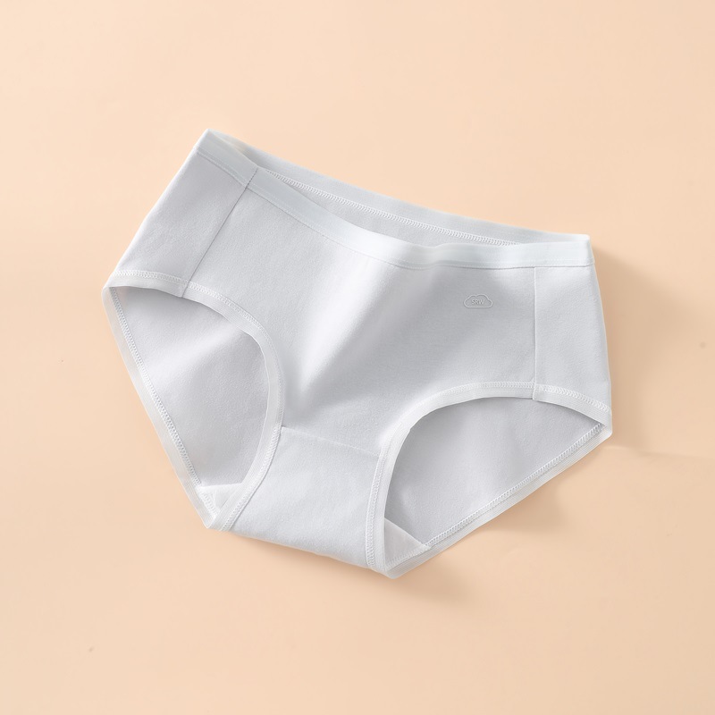 Ropa interior mujer algodón antibacteriano algodón transpirable entrepierna niña japonesa cintura media pantalones cortos triangulares cabeza sin costuras ropa interior de niña