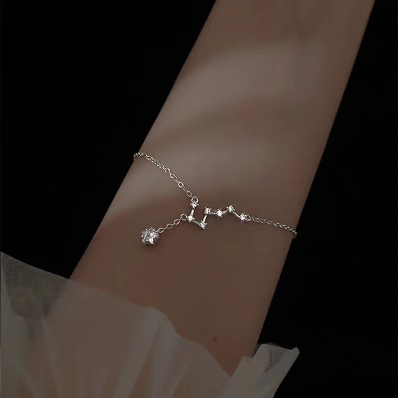 Fashion Simple Style Star Copper Tassel Metal Zircon Bracelets