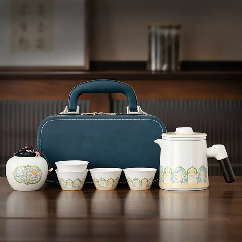 旅行茶具便携式功夫茶具批发户外快客杯整套商务伴手礼品赠送logo