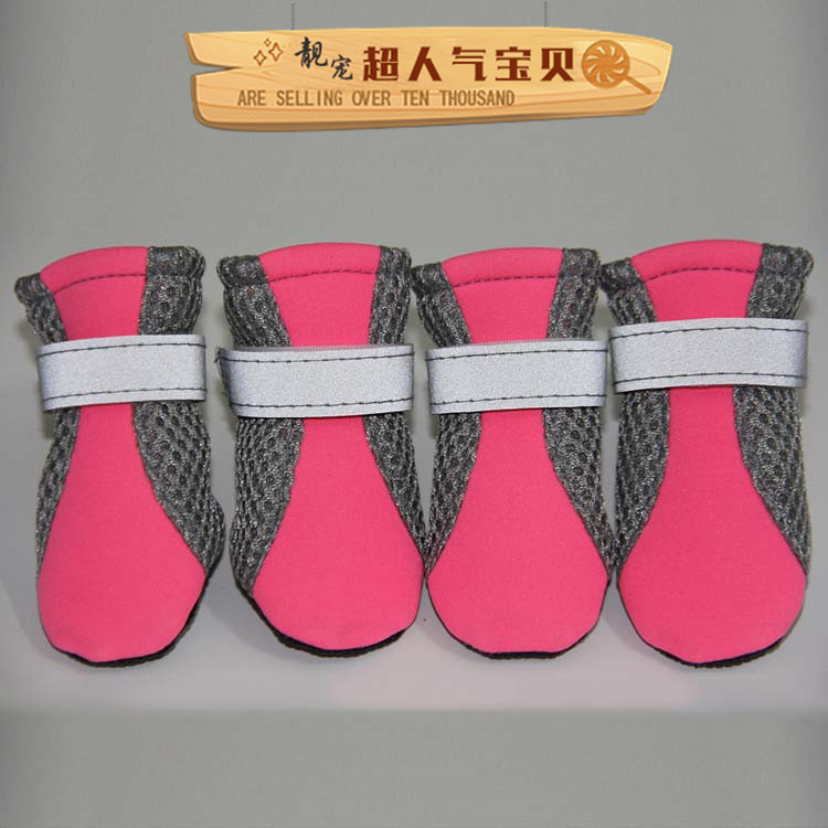 Zapatos de malla para mascotas antideslizante transpirable cubierta de pie de malla para cachorros Teddy zapatos de suela blanda zapatos de malla VIP zapatos para perros