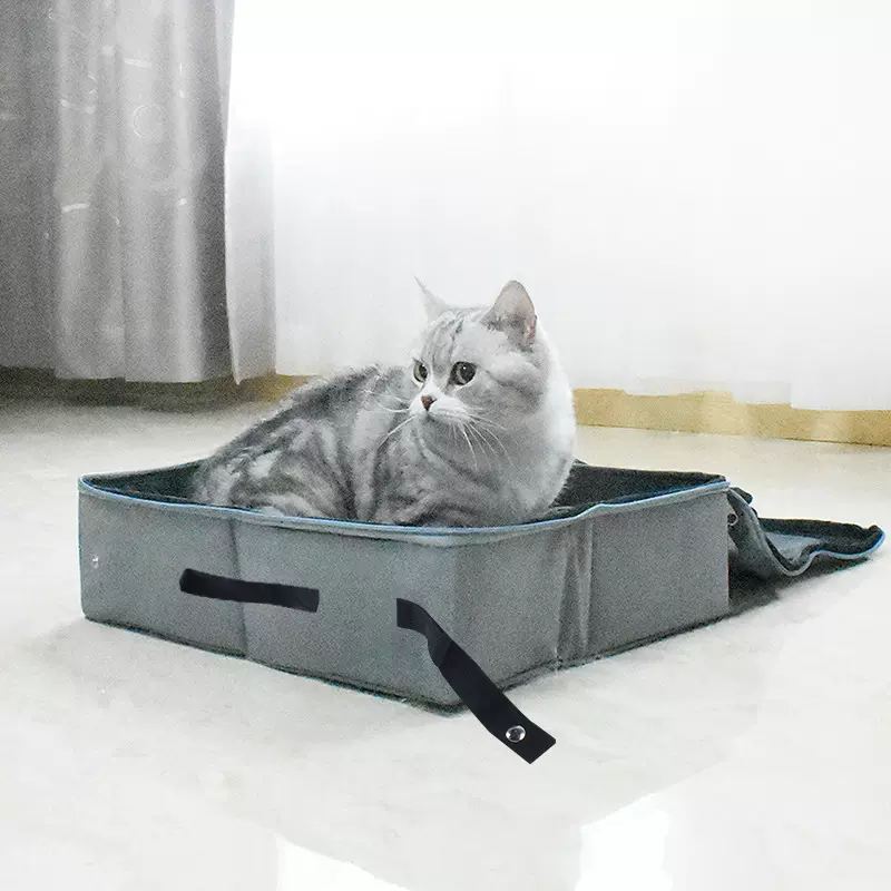猫砂盆折叠猫咪出行车载厕所里布大空间猫窝耐抓防滑宠物窝便携