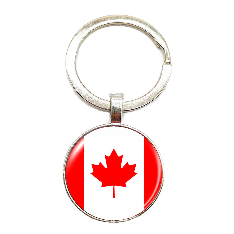 Copa del Mundo 2026 llaverera 48 banderas nacionales insignia colgante Estados Unidos, Canadá, México nuevos productos transfronterizos llaves de metal creativas