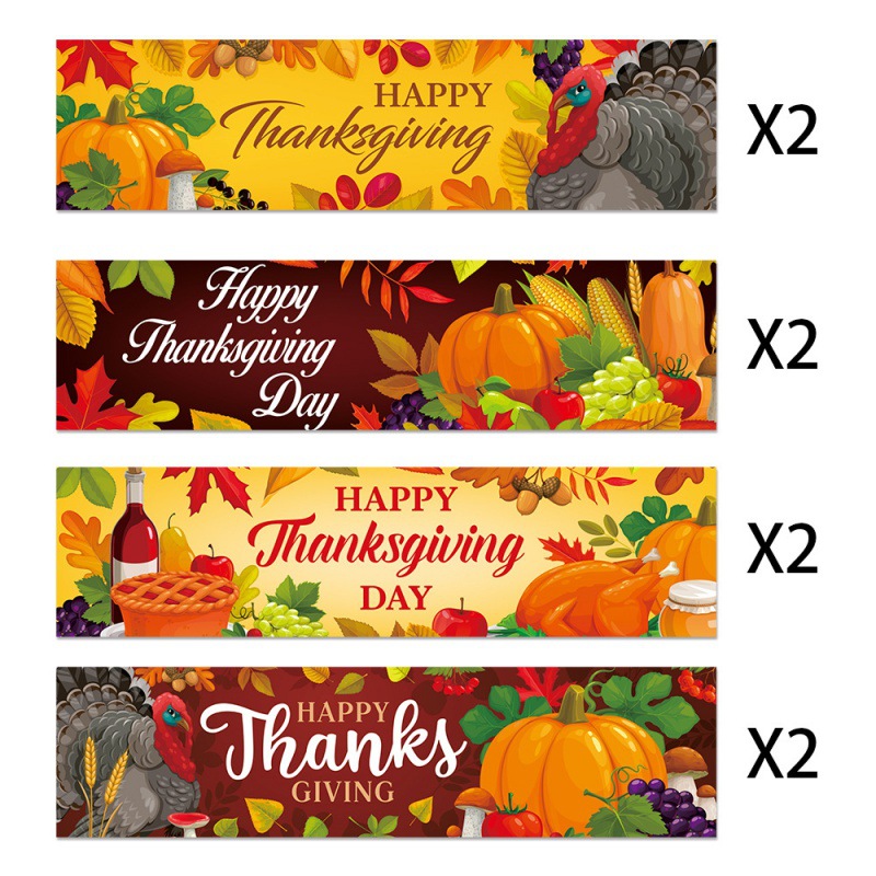 8 pegatinas de botella de agua de Acción de Gracias, J-0404