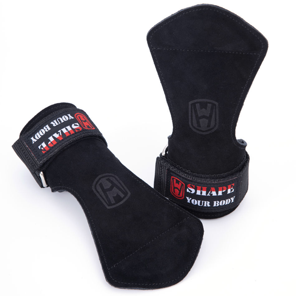 Cinturón de refuerzo, protector de palma de piel de vaca de peso rígido, protector de muñeca, cinturón de agarre para hombres y mujeres, guantes de fitness, barra horizontal, pull up, protector de manos