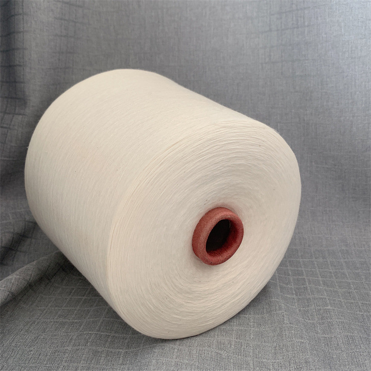 自动络筒倍捻涤棉纱20/2 32/2 涤棉手套纱 倍捻无接头