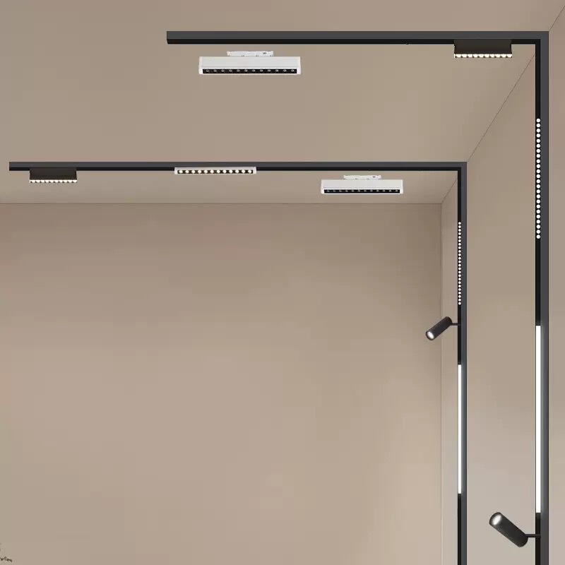 Special Magnetic Track for Foreign Trade, Four-Wire Copper Track Slot, Factory Direct Supply of Main Light-Free Lighting Fixtures