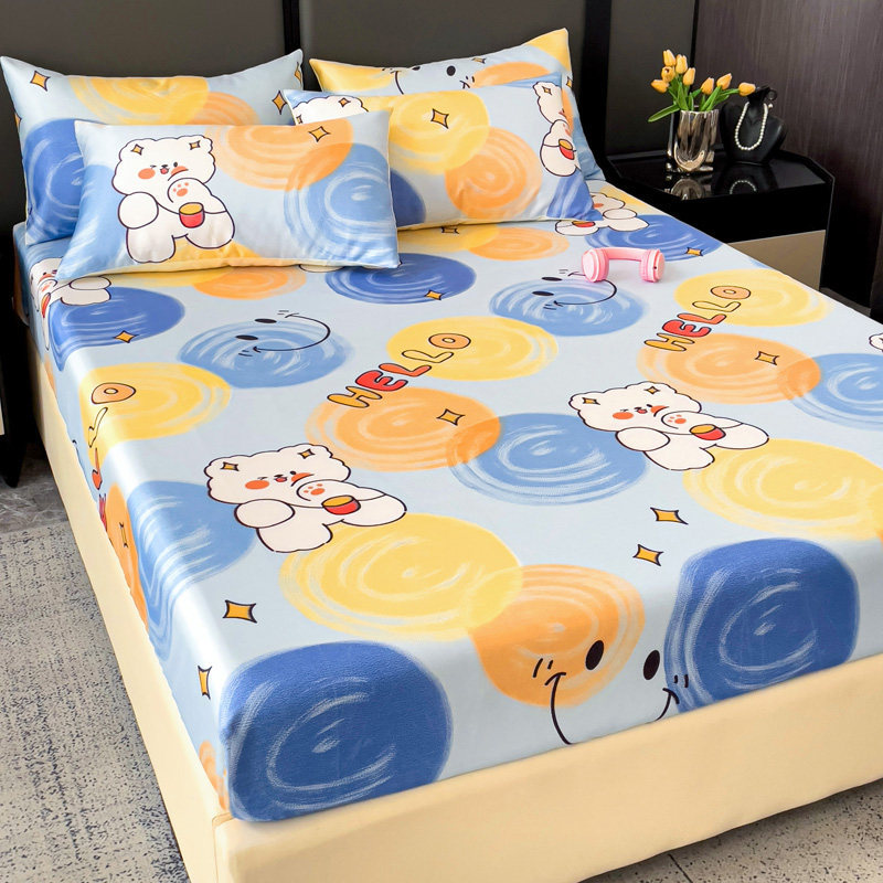 Cama de hielo de verano, cama desnuda de lujo ligera, cubierta de protección de colchón todo incluido, cubierta de cama de hielo lavada con agua. image 9