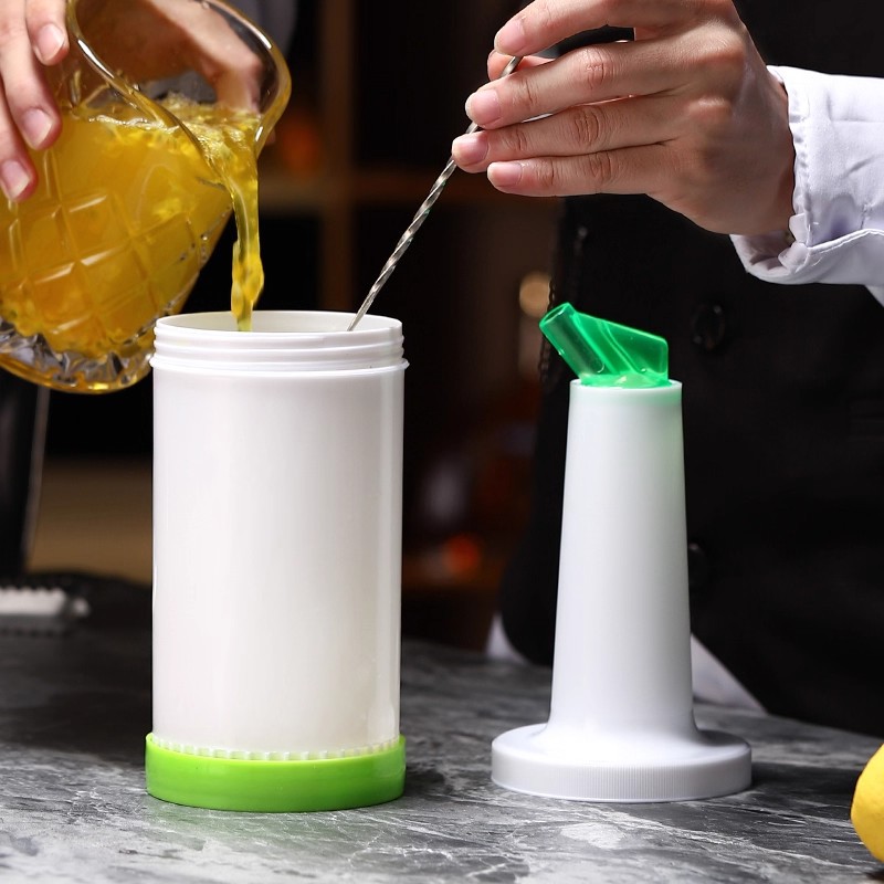 1 litro de jugo de plástico olla Bar conjunto de vino Cubo de jugo botella de jugo cóctel de lujo color verter olla de vino