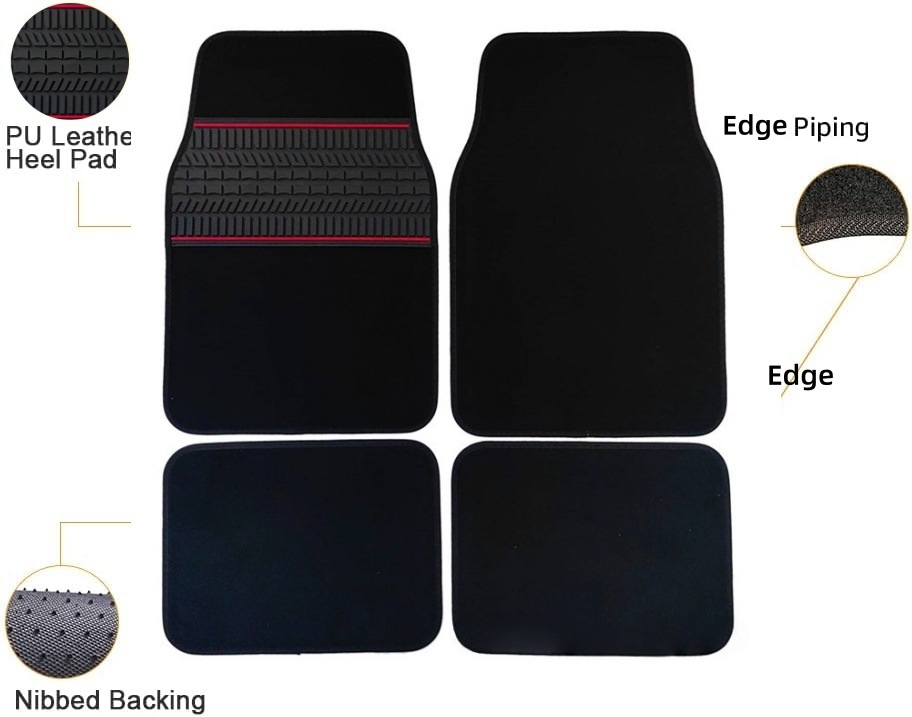 Cross-border European and American best-selling universal waterproof and non-slip car floor mats, universal suede, easy to clean, factory supplied