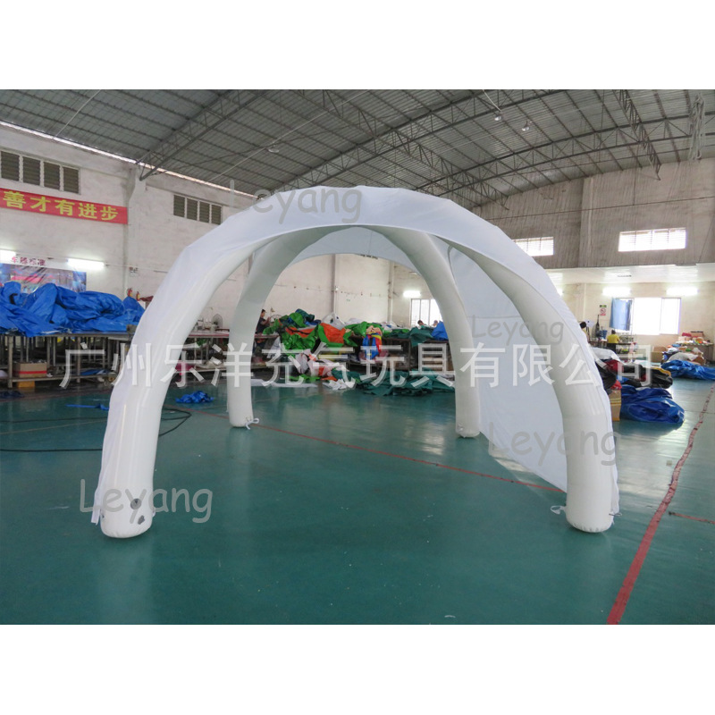 定 制户外广告充气帐篷防水遮阳四角PVC夹网布闭气帐篷带Logo