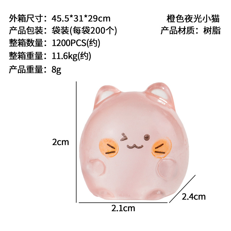 Adornos de gatitos lindos, nuevas decoraciones de jardinería de micropaisaje de resina, accesorios de joyería de gatitos de color de bricolaje, distribución